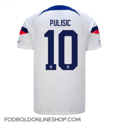 Forenede Stater Christian Pulisic #10 Hjemmebanetrøje VM 2022 Kortærmet